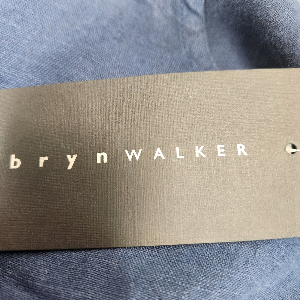 Bryn Walker Pira Tank Top Dewberry Blue 100% Linen Sleeveless Womens Large NEW - Picture 5 of 10
